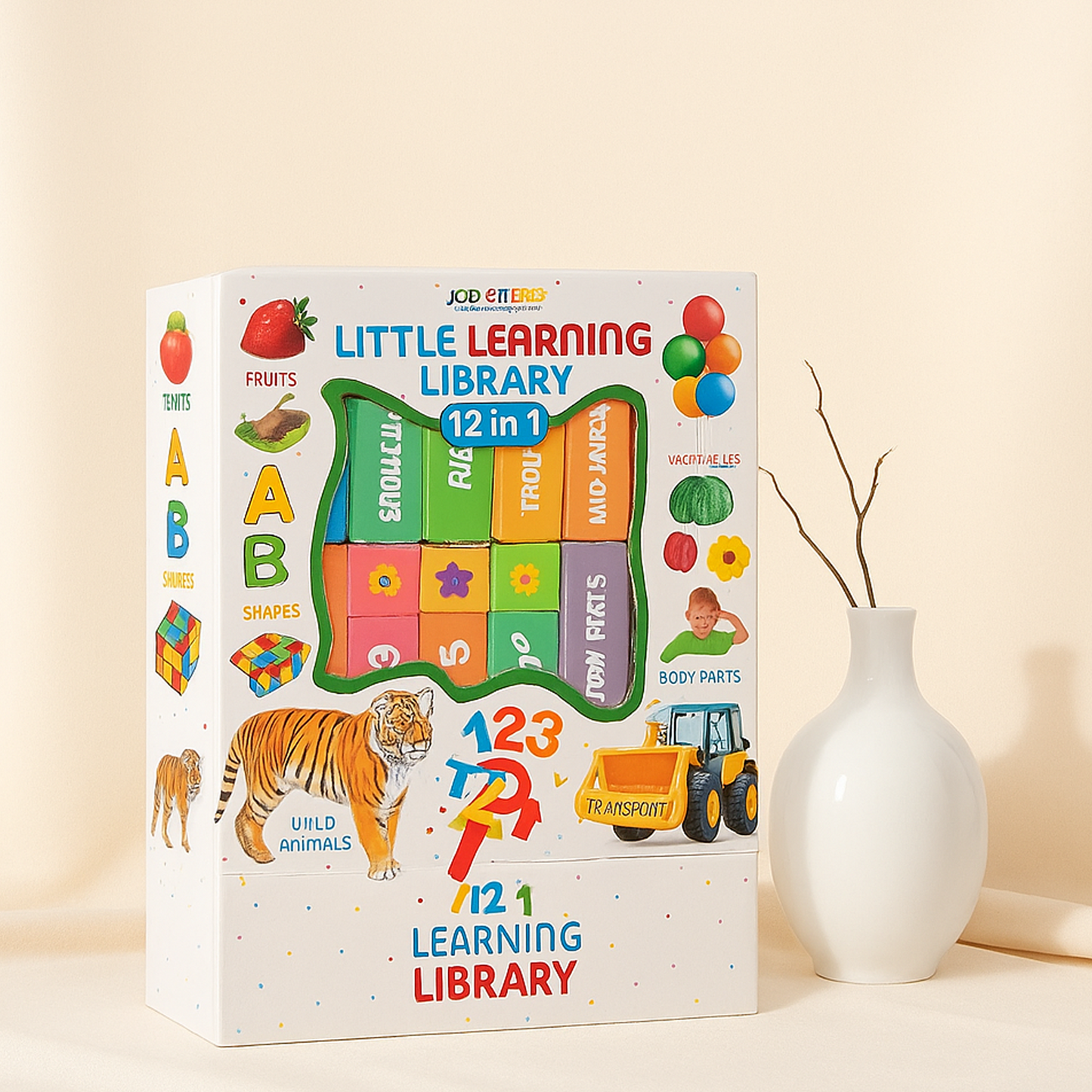 Little Learning Library – 12 in 1 Educational Board Books